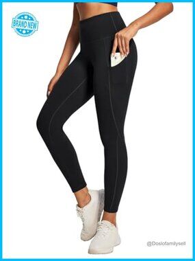 High Waisted Leggings with Pockets Tummy Control Yoga Pants